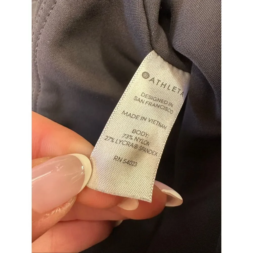 Athleta Women's Size S Black Stellar Cropped Zip Pocket Pant Activewear Office - Picture 9 of 10